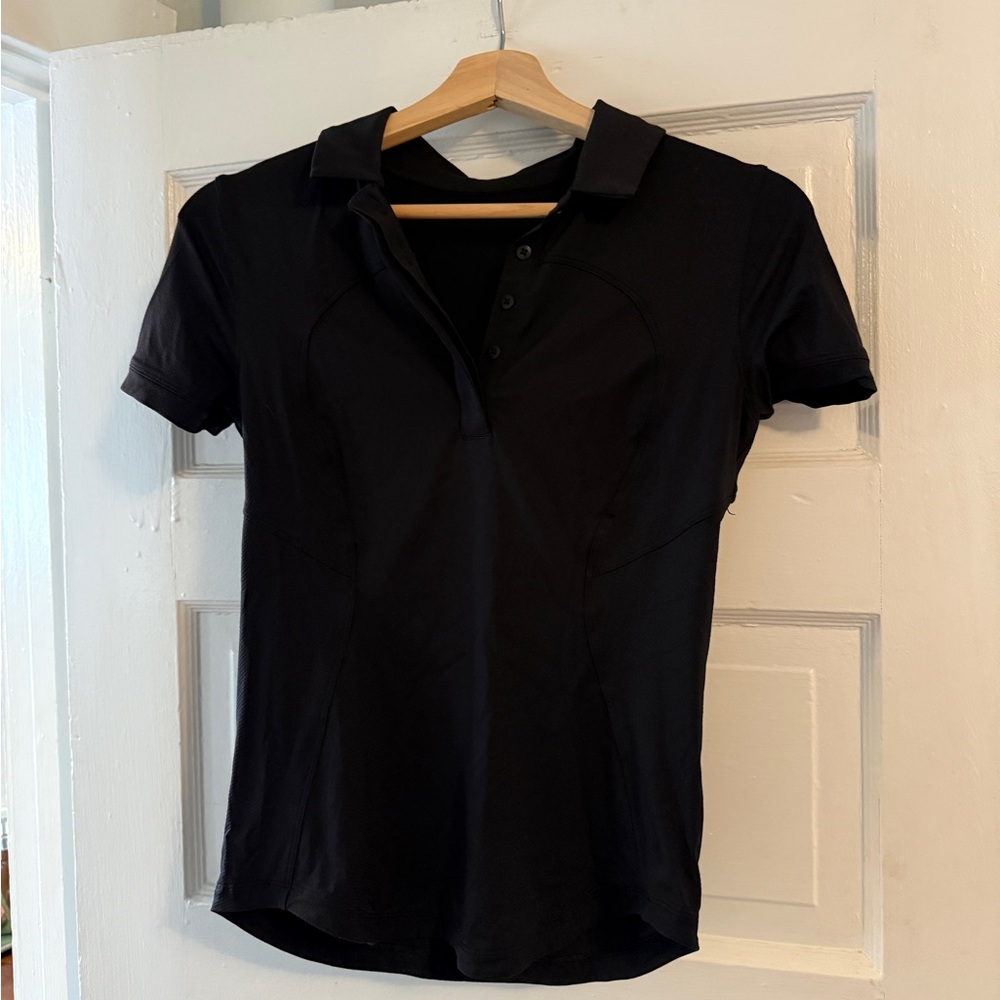 lululemon athletica Black polo shirt